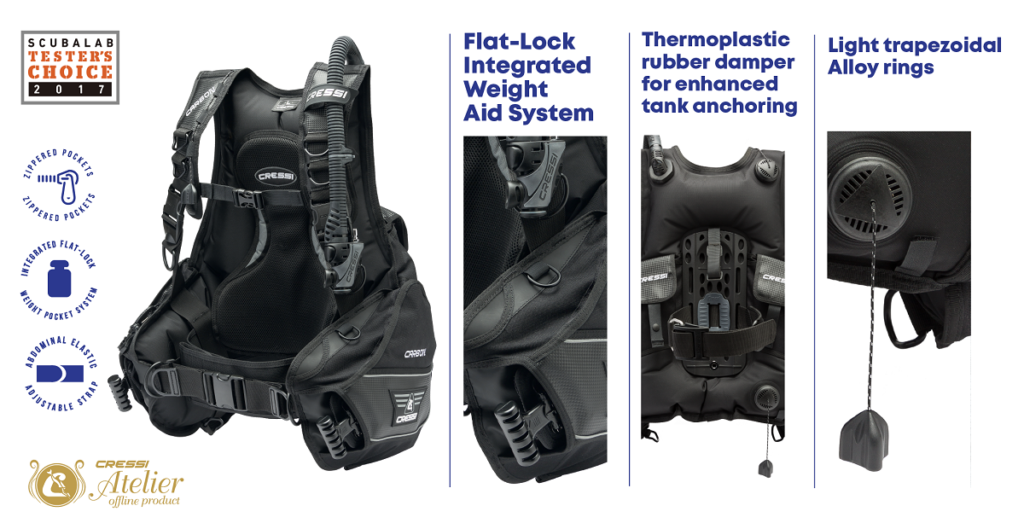 CRESSI GEAR GUIDE BUOYANCY COMPENSATORS (BCDS) Carbon