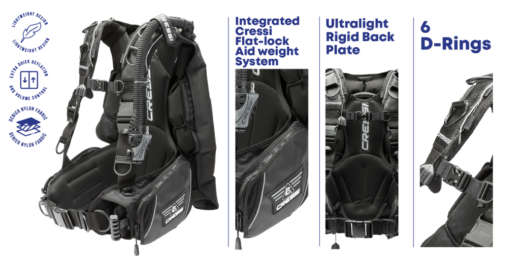 Commander Evolution CRESSI GEAR GUIDE BUOYANCY COMPENSATORS (BCDS)