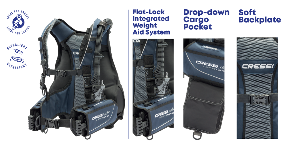 CRESSI GEAR GUIDE BUOYANCY COMPENSATORS (BCDS) Lightwing